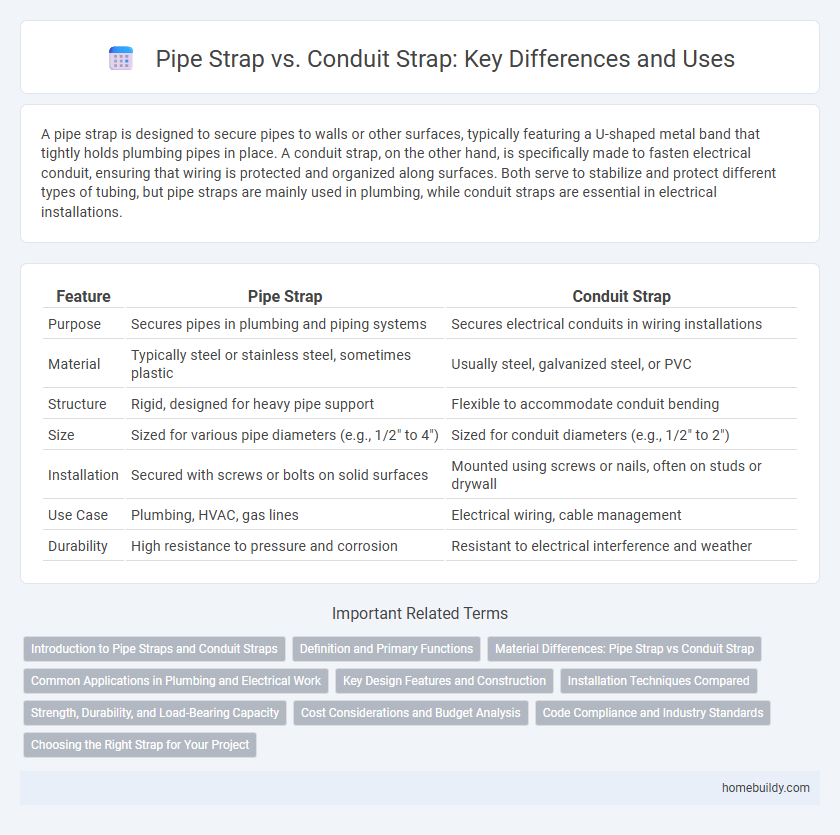 Pipe Strap vs. Conduit Strap: Key Differences and Uses