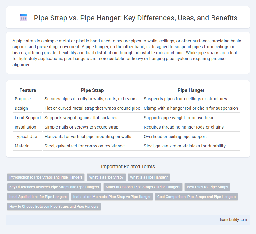 Pipe Strap vs. Pipe Hanger: Key Differences, Uses, and Benefits