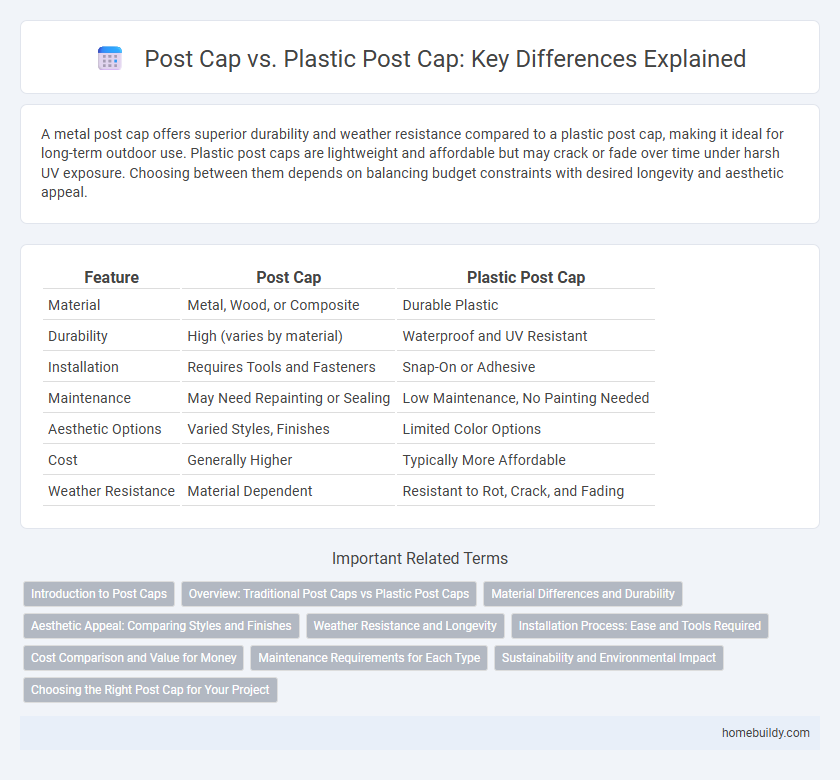 Post Cap vs. Plastic Post Cap: Key Differences Explained