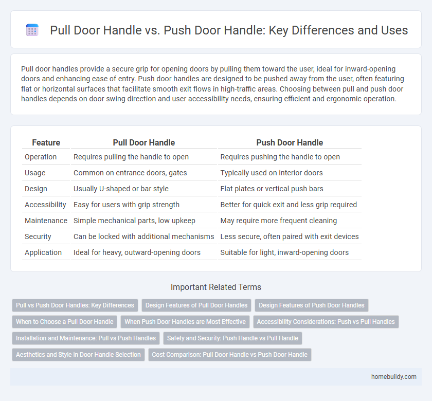Pull Door Handle vs. Push Door Handle: Key Differences and Uses
