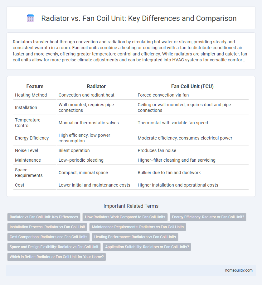 Radiator vs. Fan Coil Unit: Key Differences and Comparison