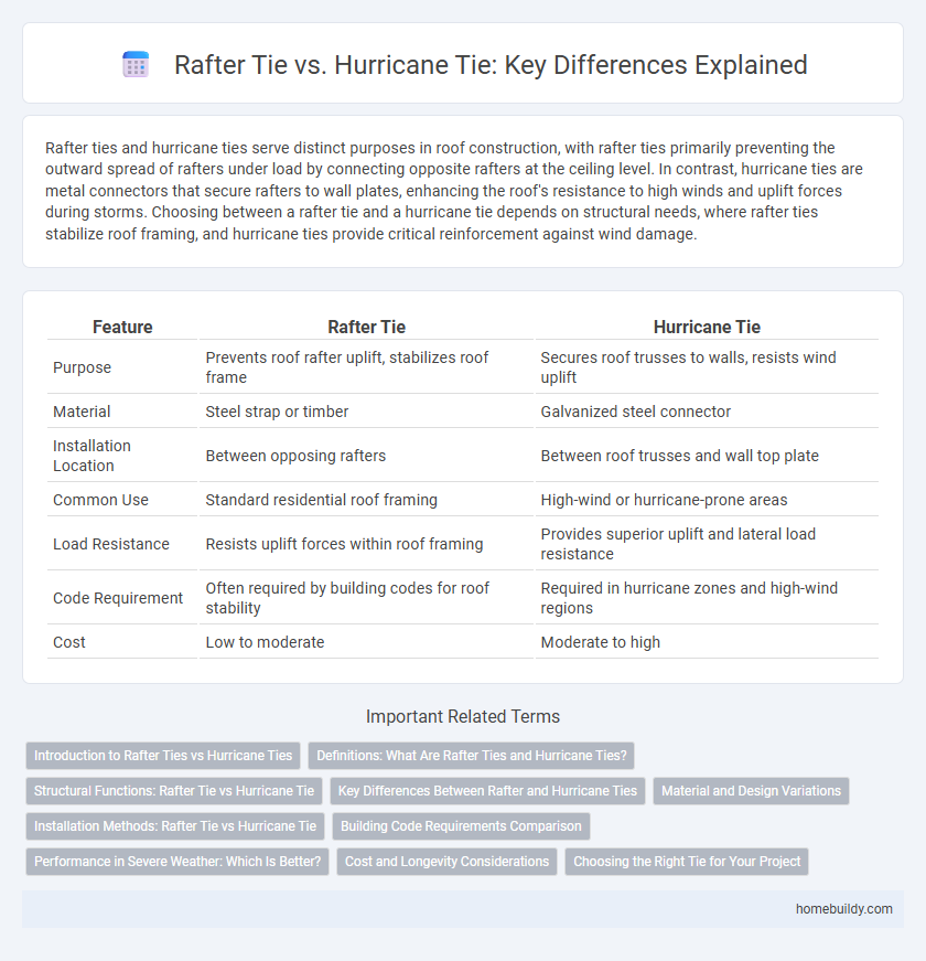 Rafter Tie vs. Hurricane Tie: Key Differences Explained