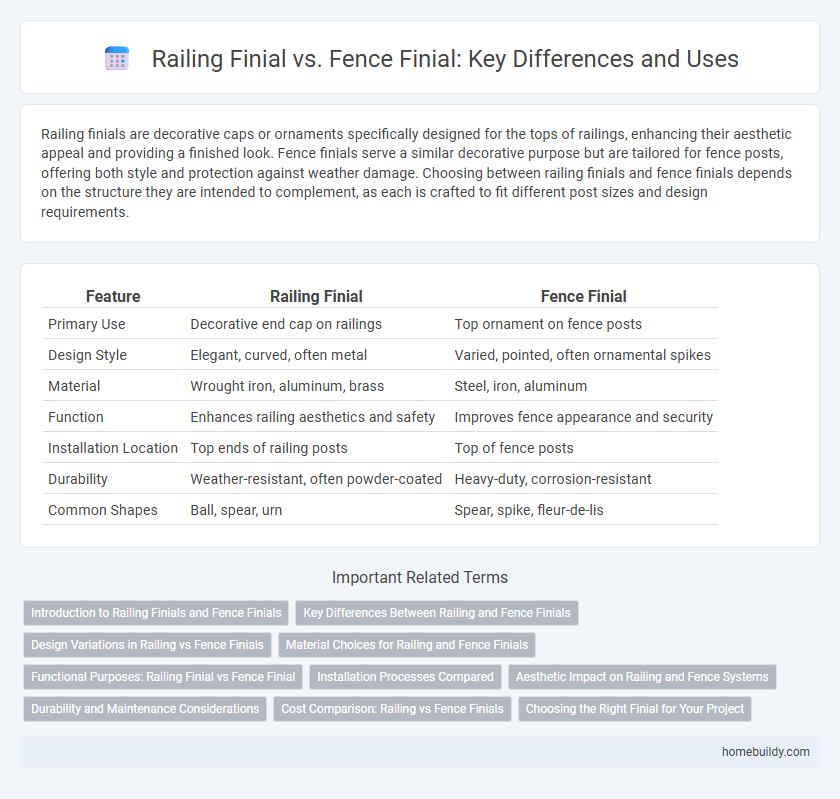 Railing Finial vs. Fence Finial: Key Differences and Uses