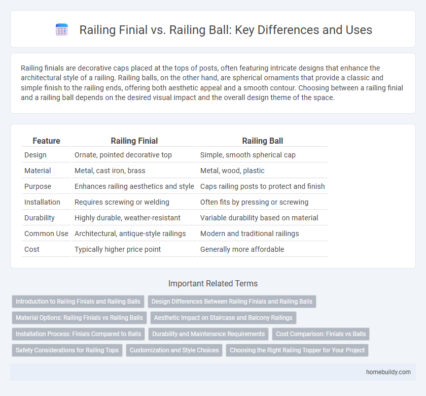 Railing Finial vs. Railing Ball: Key Differences and Uses