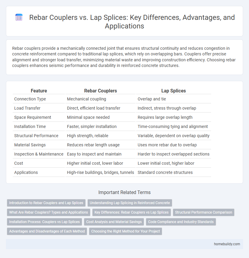 Rebar Couplers vs. Lap Splices: Key Differences, Advantages, and Applications
