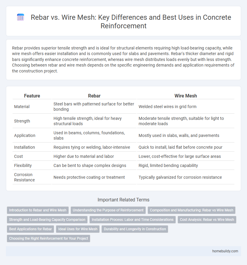 Rebar vs. Wire Mesh: Key Differences and Best Uses in Concrete Reinforcement