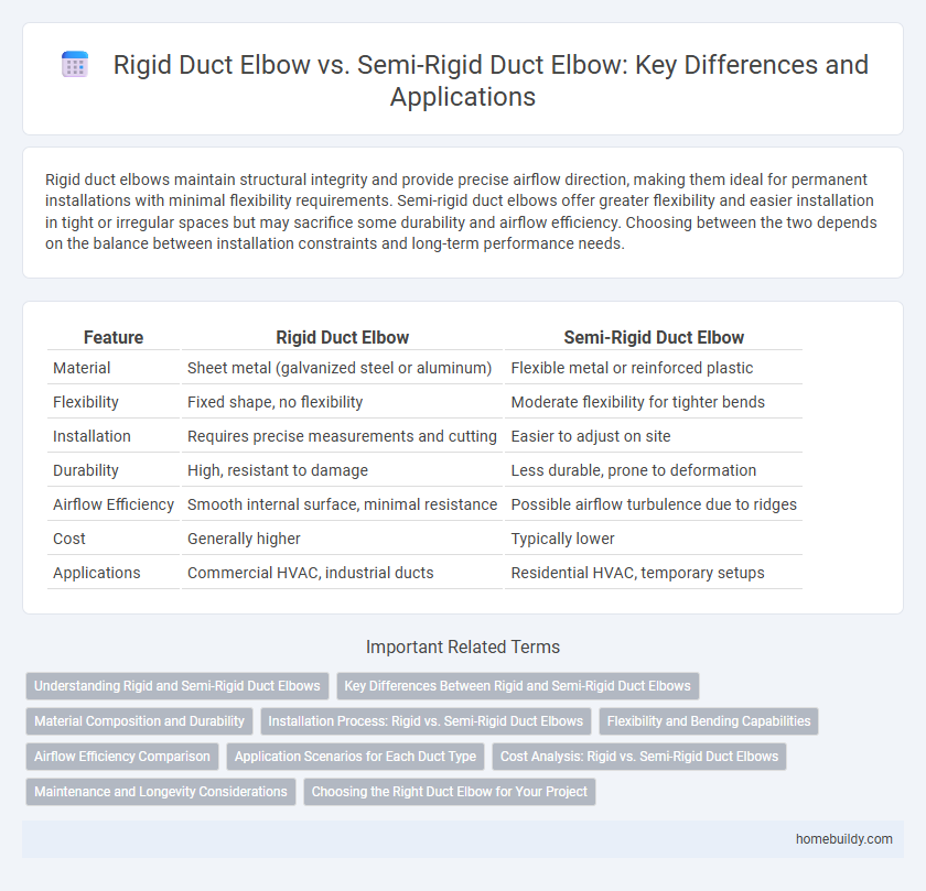 Rigid Duct Elbow vs. Semi-Rigid Duct Elbow: Key Differences and Applications