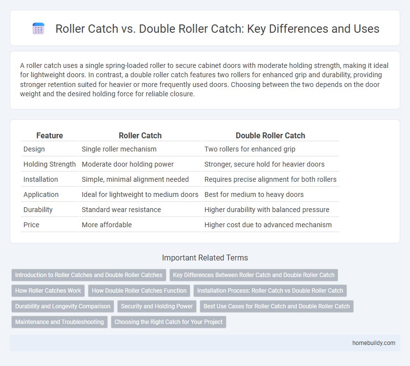 Roller Catch vs. Double Roller Catch: Key Differences and Uses