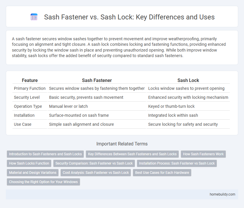 Sash Fastener vs. Sash Lock: Key Differences and Uses