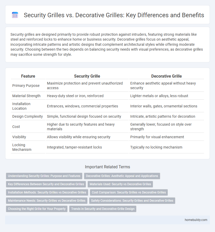 Security Grilles vs. Decorative Grilles: Key Differences and Benefits