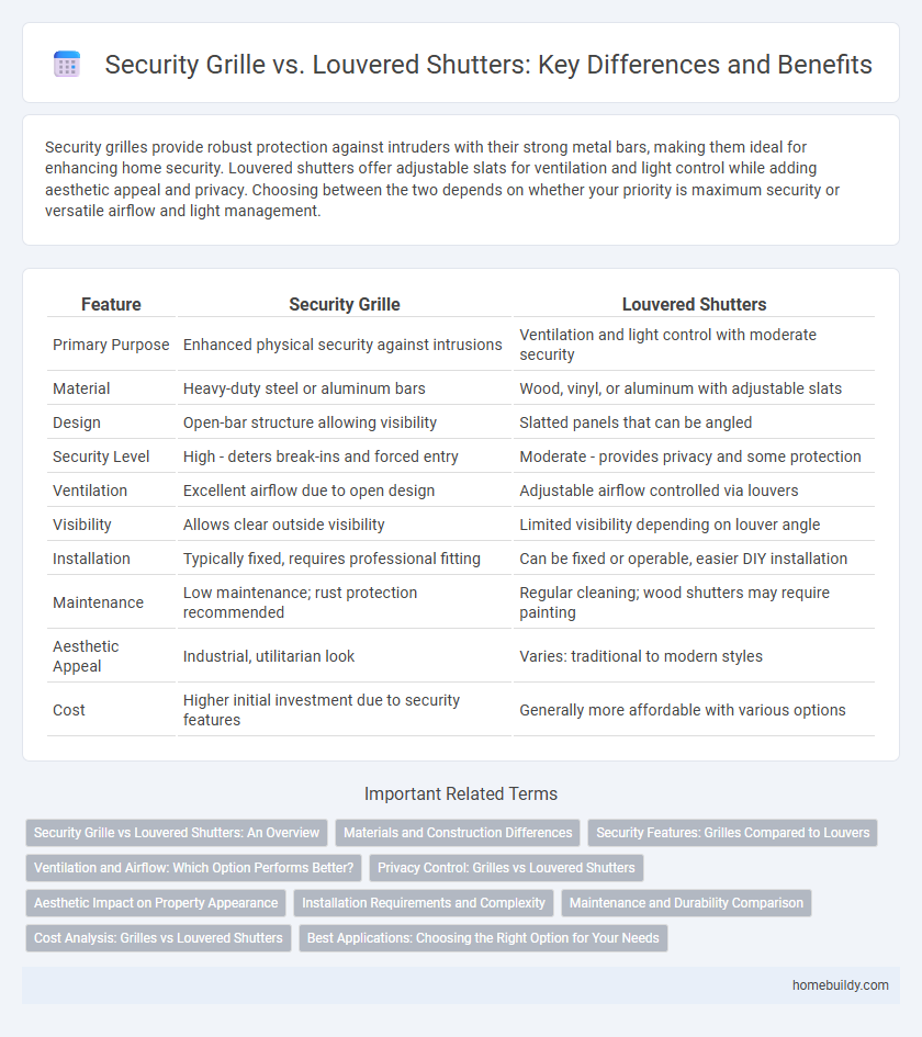 Security Grille vs. Louvered Shutters: Key Differences and Benefits