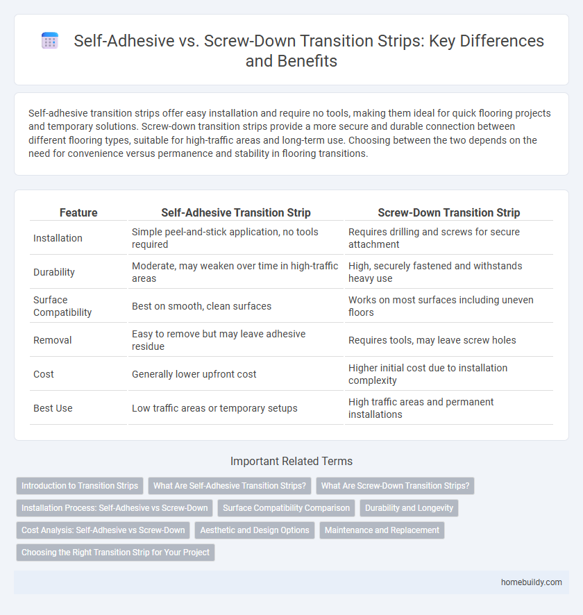 Self-Adhesive vs. Screw-Down Transition Strips: Key Differences and Benefits