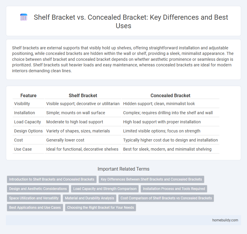 Shelf Bracket vs. Concealed Bracket: Key Differences and Best Uses