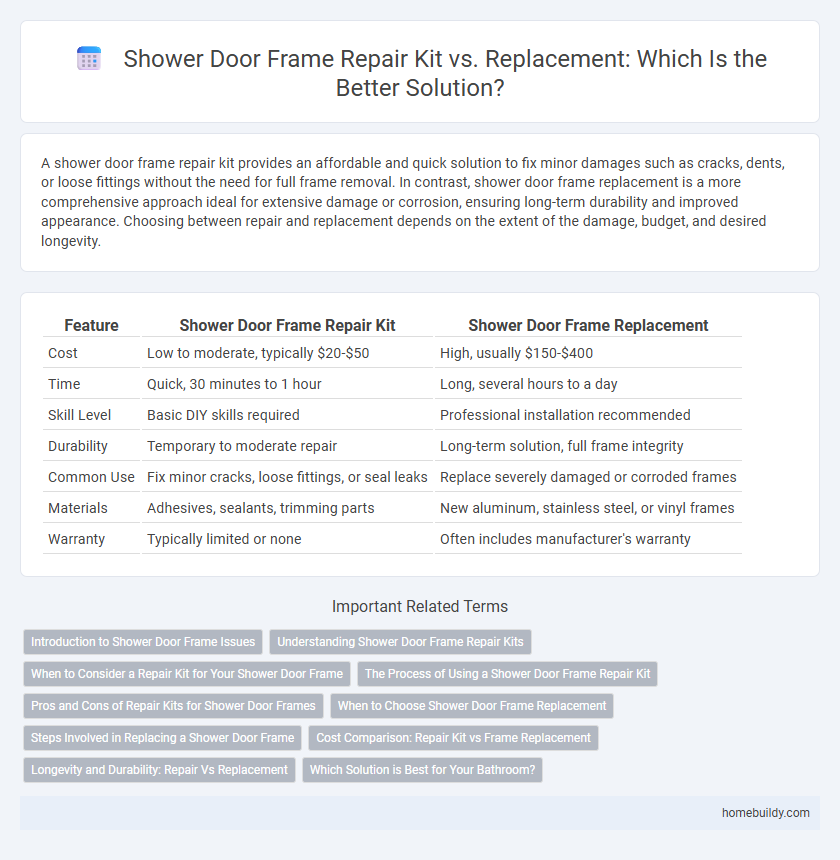 Shower Door Frame Repair Kit vs. Replacement: Which Is the Better Solution?