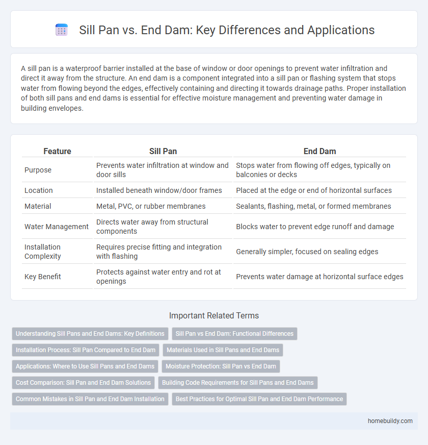 Sill Pan vs. End Dam: Key Differences and Applications