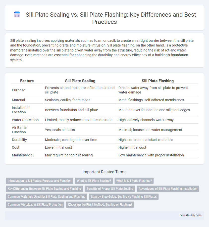 Sill Plate Sealing vs. Sill Plate Flashing: Key Differences and Best Practices