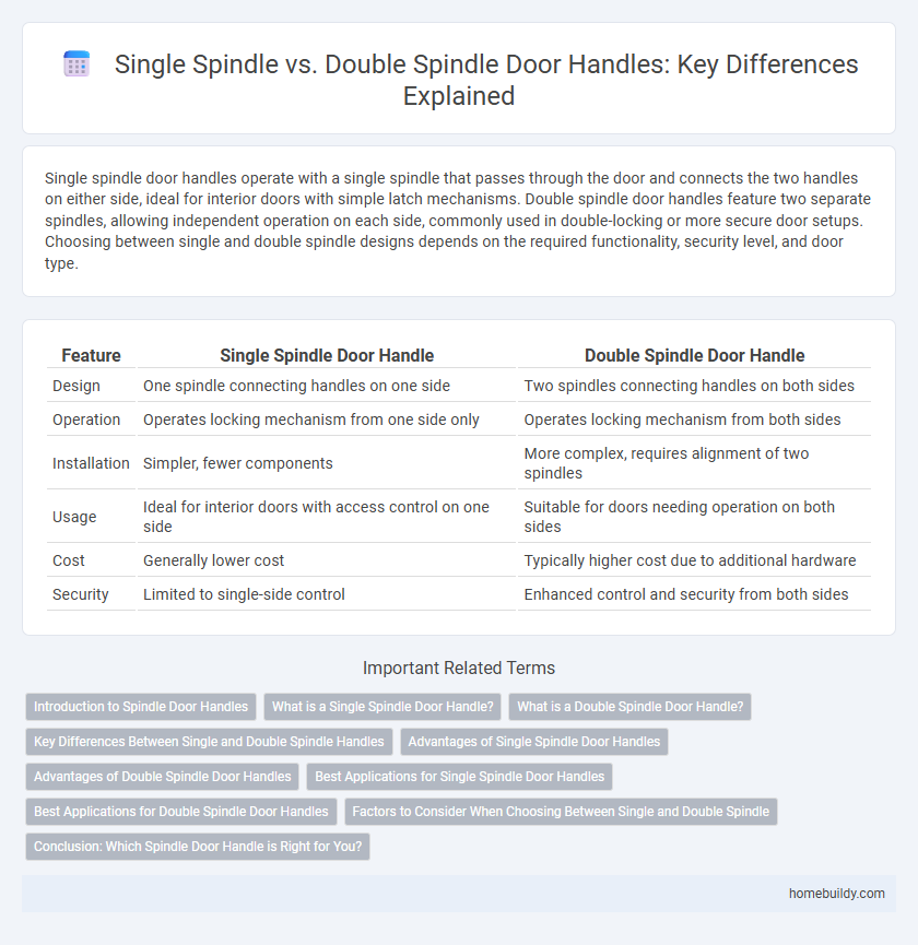 Single Spindle vs. Double Spindle Door Handles: Key Differences Explained