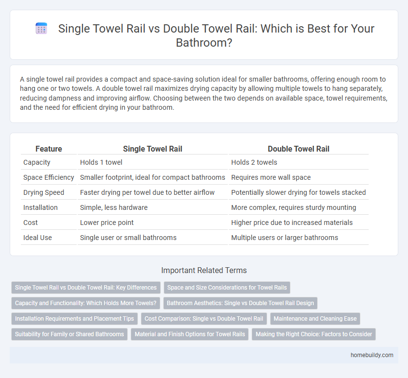 Single Towel Rail vs Double Towel Rail: Which is Best for Your Bathroom?