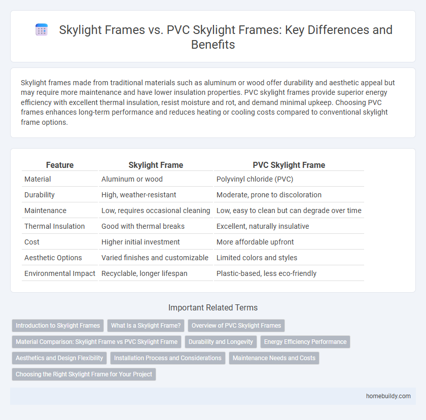 Skylight Frames vs. PVC Skylight Frames: Key Differences and Benefits