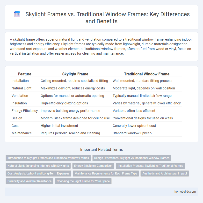 Skylight Frames vs. Traditional Window Frames: Key Differences and Benefits