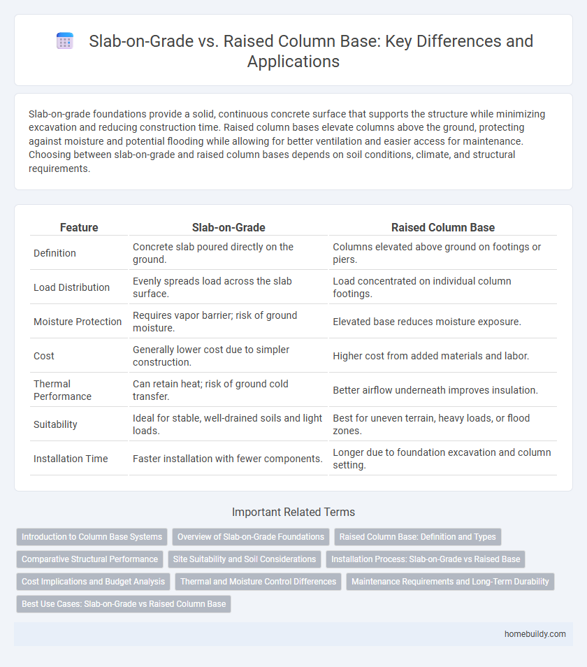 Slab-on-Grade vs. Raised Column Base: Key Differences and Applications