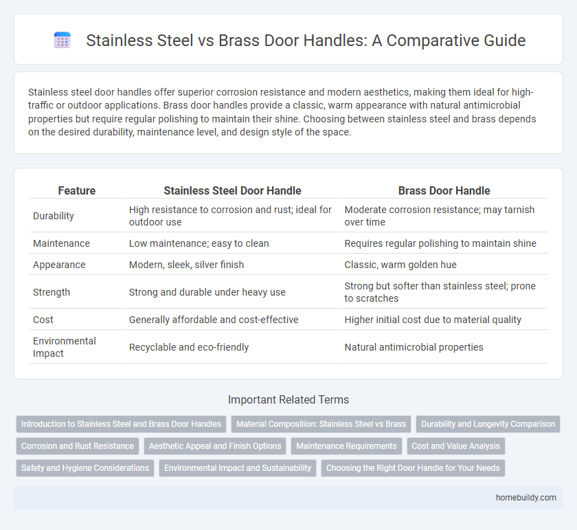 Stainless Steel vs Brass Door Handles: A Comparative Guide