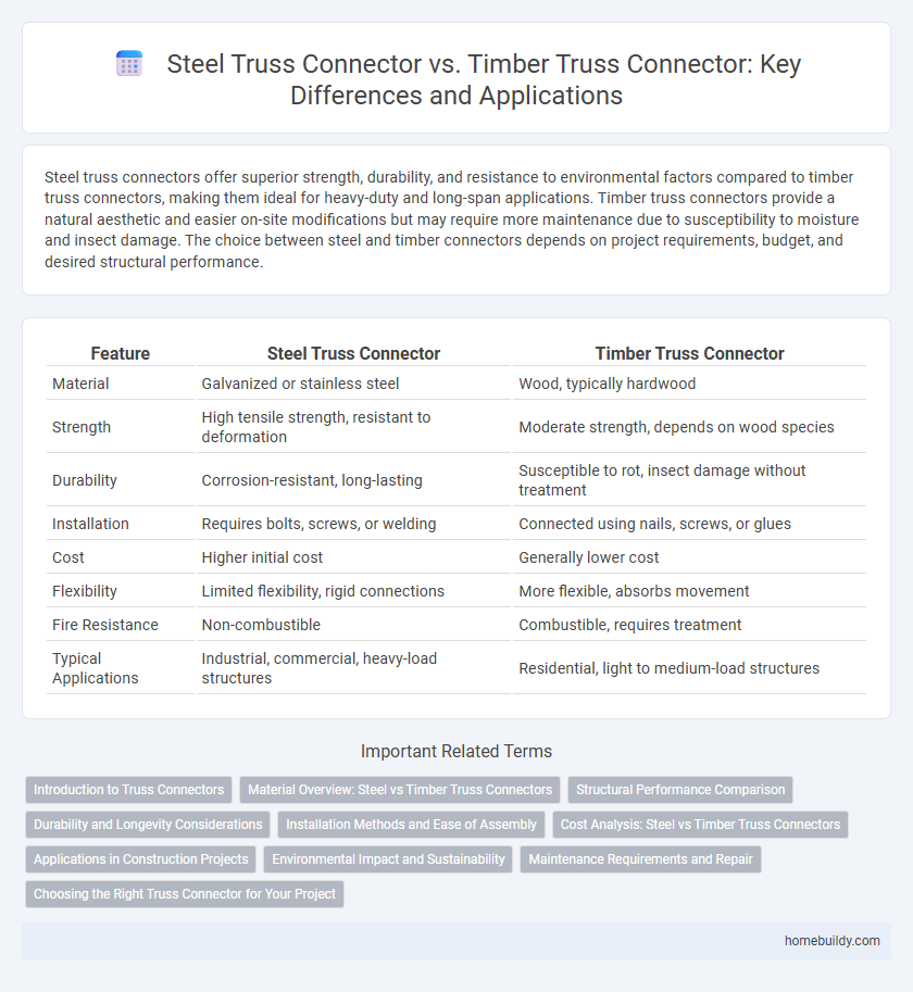 Steel Truss Connector vs. Timber Truss Connector: Key Differences and Applications
