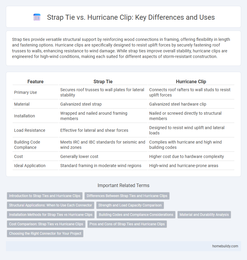 Strap Tie vs. Hurricane Clip: Key Differences and Uses
