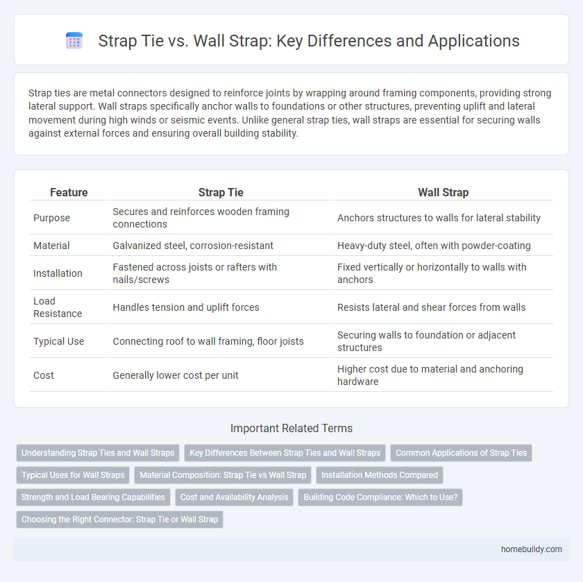 Strap Tie vs. Wall Strap: Key Differences and Applications