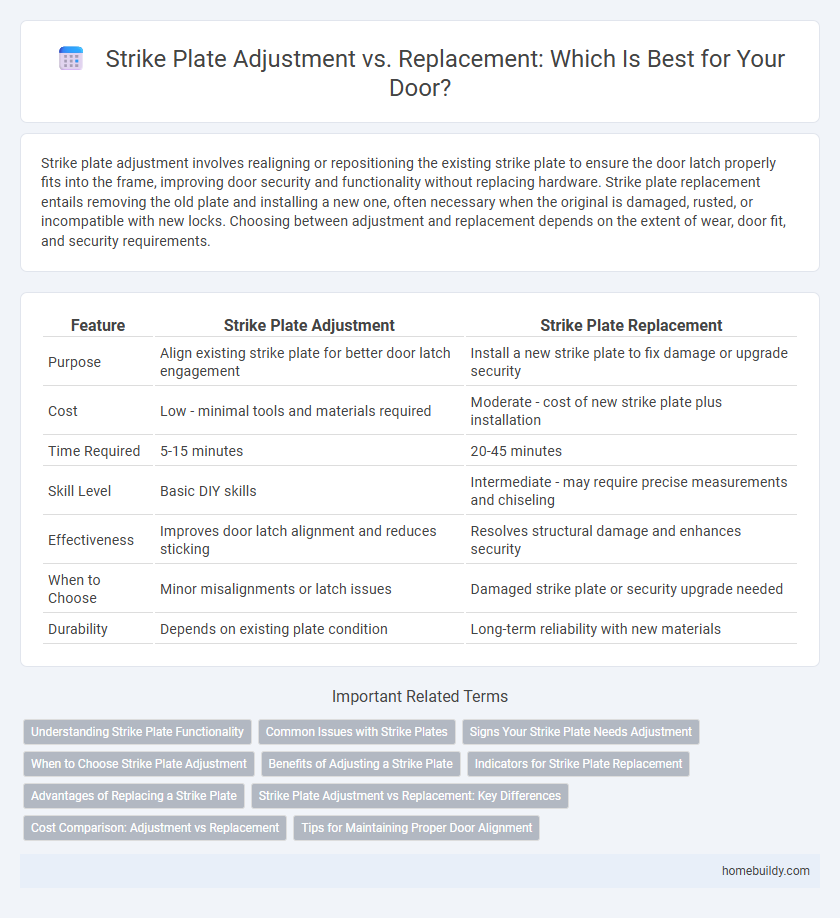 Strike Plate Adjustment vs. Replacement: Which Is Best for Your Door?