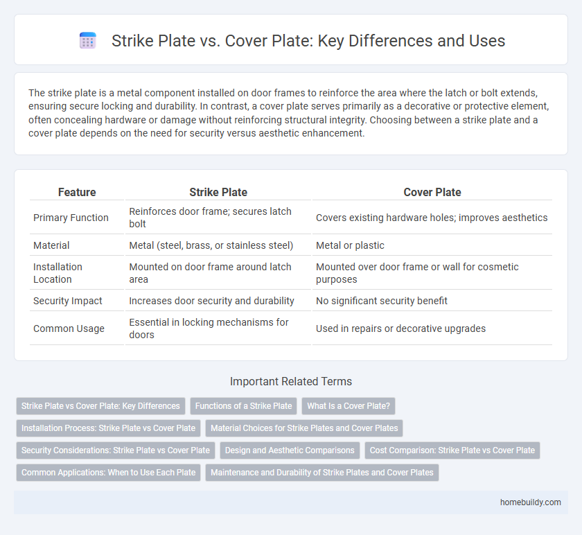 Strike Plate vs. Cover Plate: Key Differences and Uses
