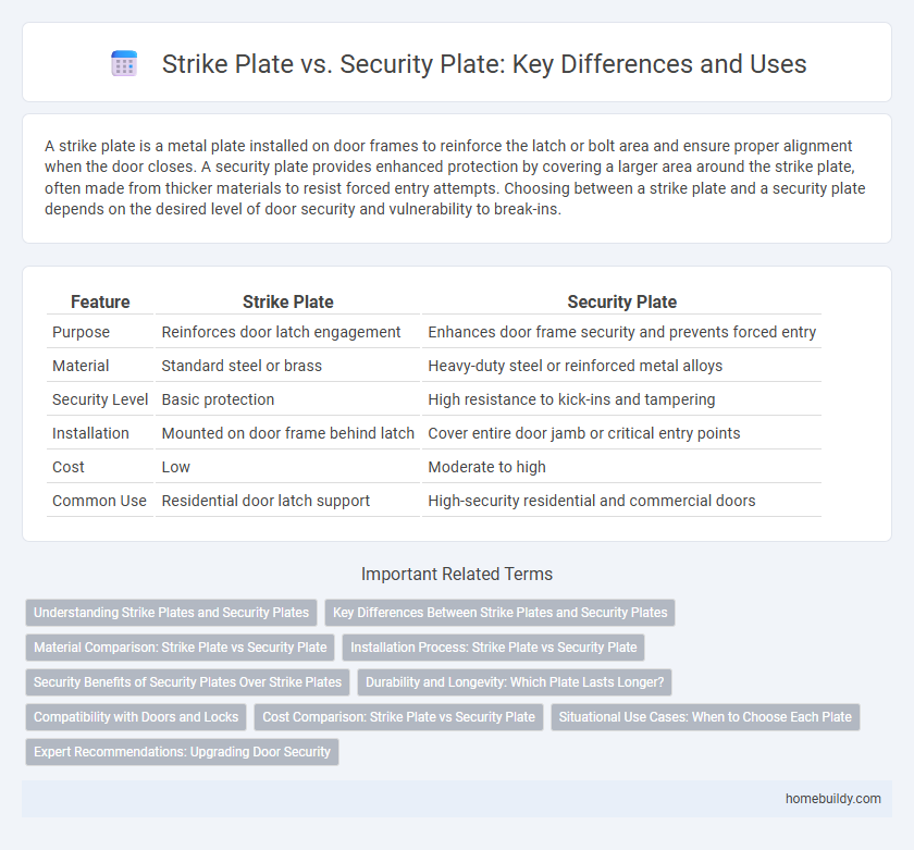Strike Plate vs. Security Plate: Key Differences and Uses
