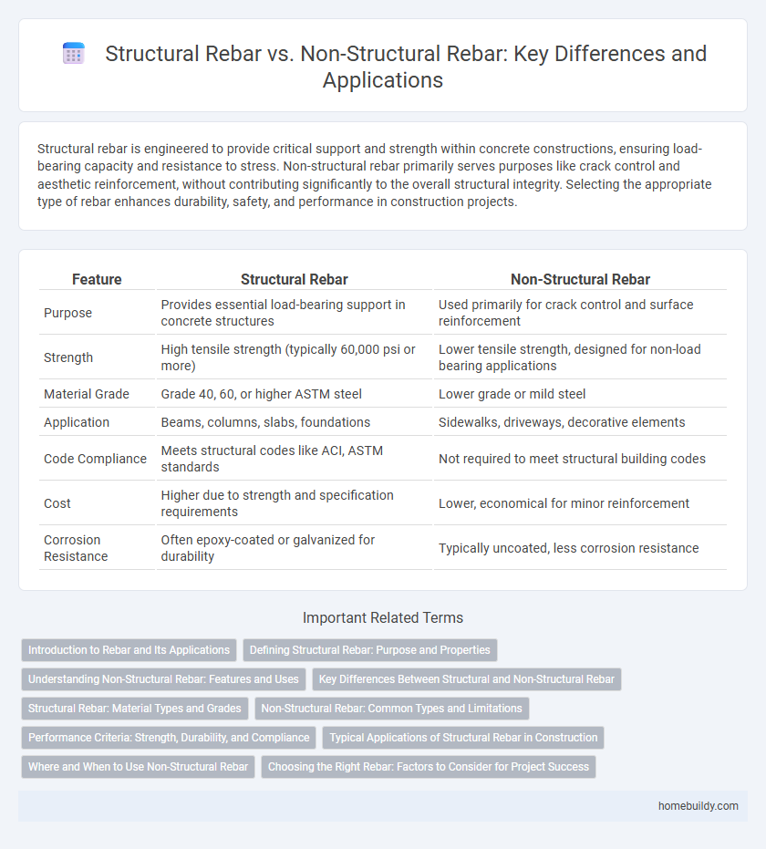 Structural Rebar vs. Non-Structural Rebar: Key Differences and Applications