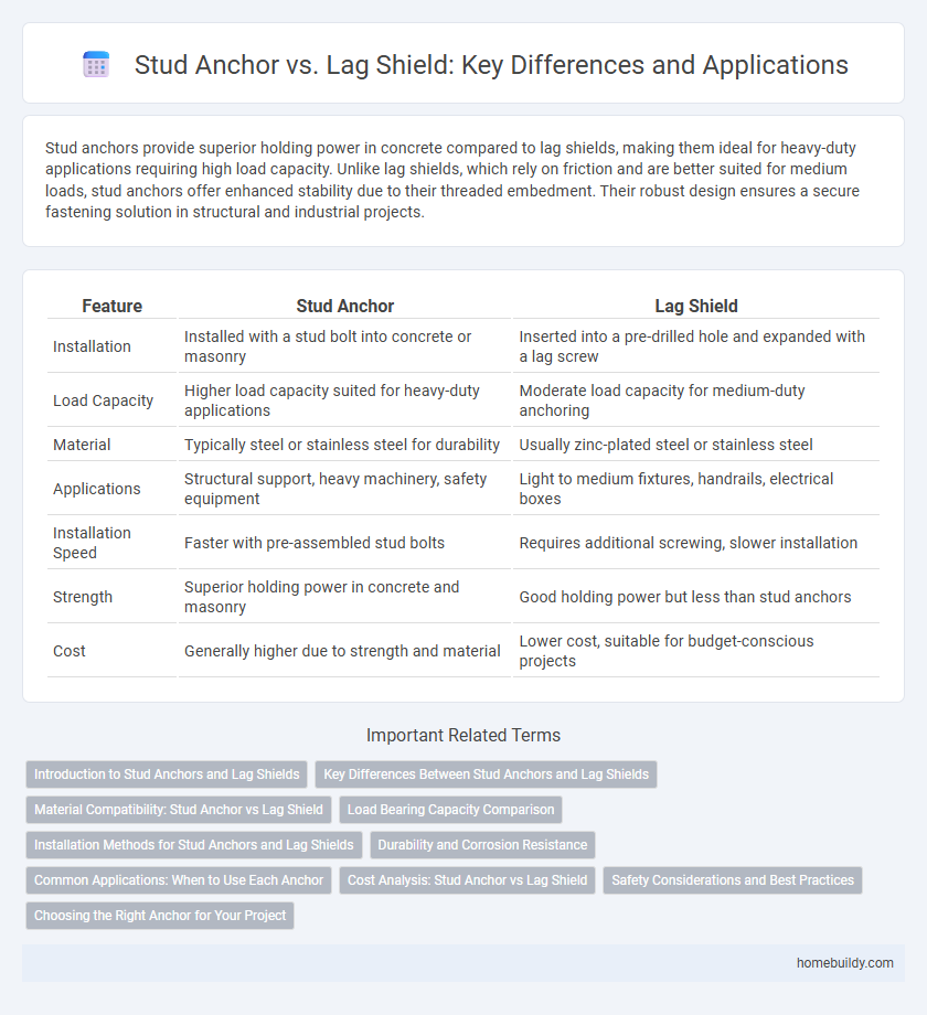 Stud Anchor vs. Lag Shield: Key Differences and Applications