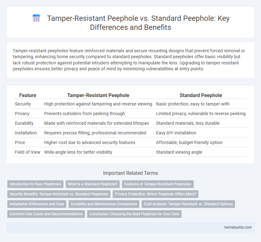 Tamper-Resistant Peephole vs. Standard Peephole: Key Differences and Benefits
