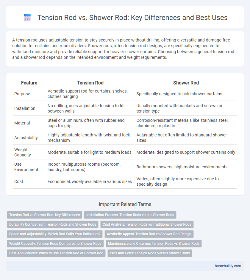 Tension Rod vs. Shower Rod: Key Differences and Best Uses
