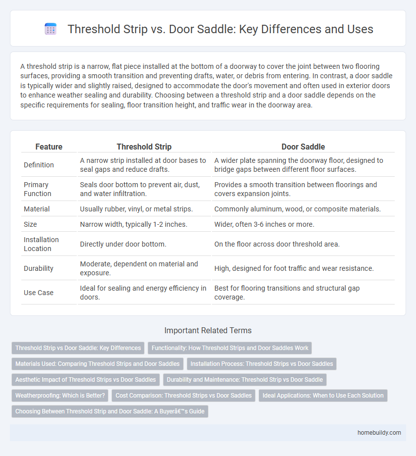 Threshold Strip vs. Door Saddle: Key Differences and Uses