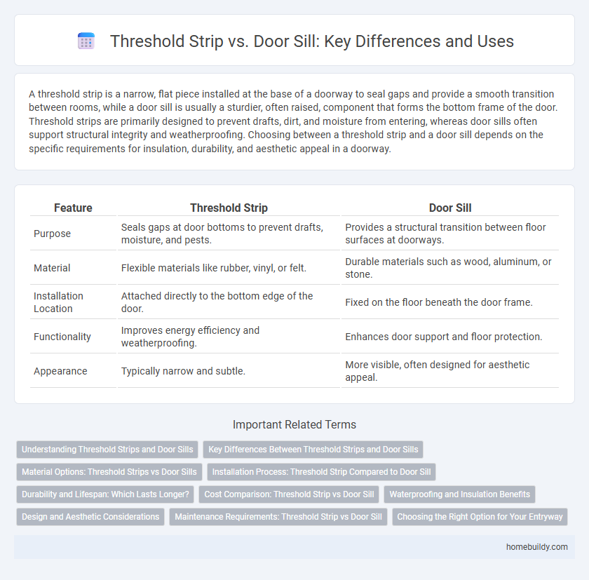 Threshold Strip vs. Door Sill: Key Differences and Uses