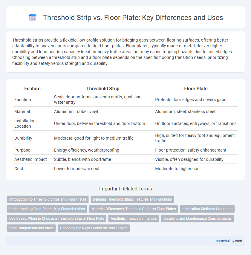 Threshold Strip vs. Floor Plate: Key Differences and Uses