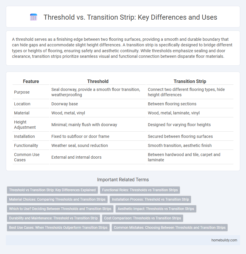 Threshold vs. Transition Strip: Key Differences and Uses