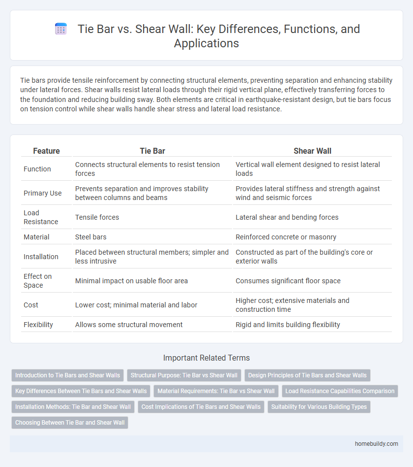Tie Bar vs. Shear Wall: Key Differences, Functions, and Applications