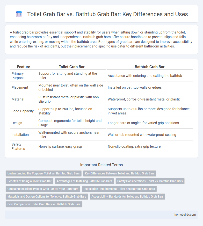Toilet Grab Bar vs. Bathtub Grab Bar: Key Differences and Uses