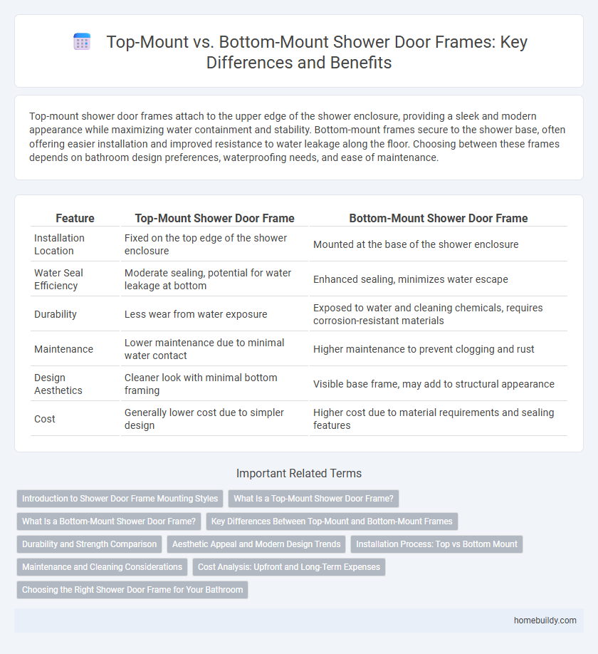 Top-Mount vs. Bottom-Mount Shower Door Frames: Key Differences and Benefits