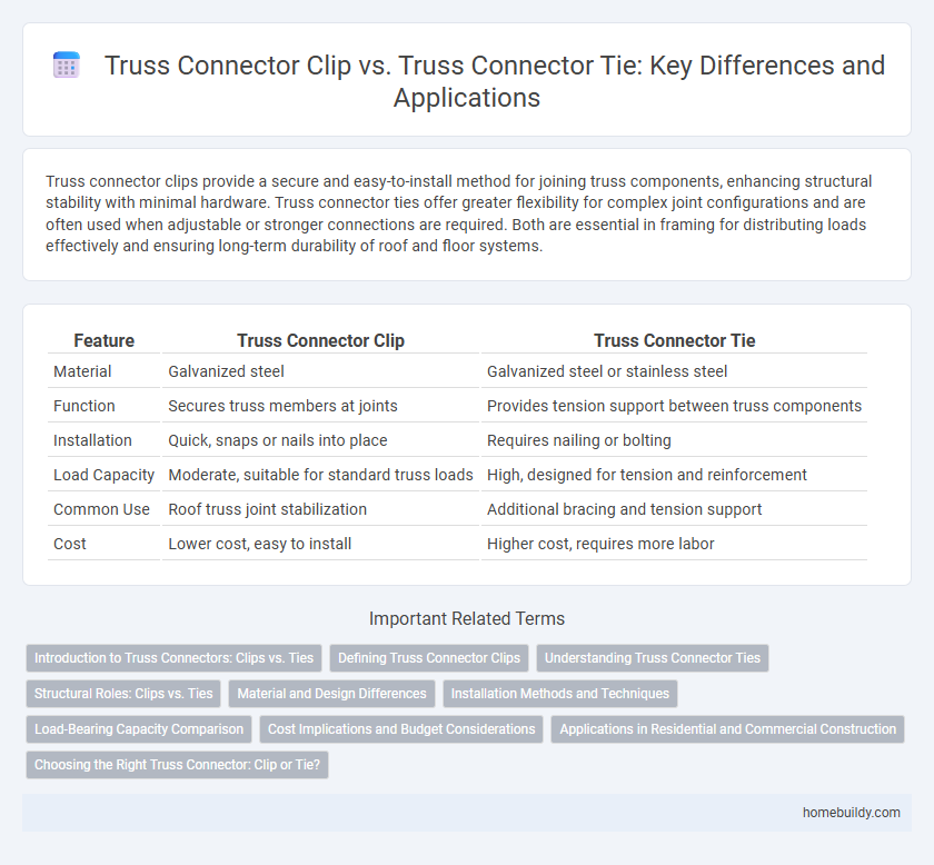 Truss Connector Clip vs. Truss Connector Tie: Key Differences and Applications
