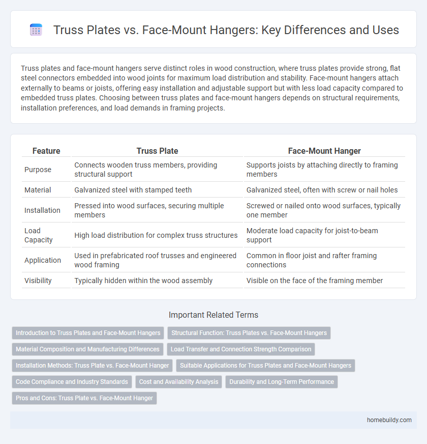Truss Plates vs. Face-Mount Hangers: Key Differences and Uses