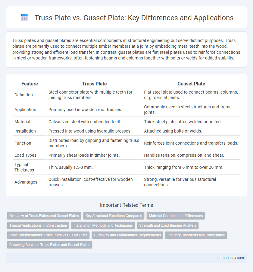 Truss Plate vs. Gusset Plate: Key Differences and Applications
