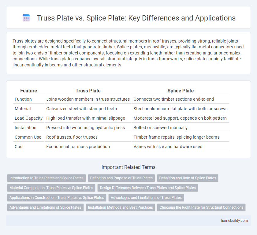 Truss Plate vs. Splice Plate: Key Differences and Applications