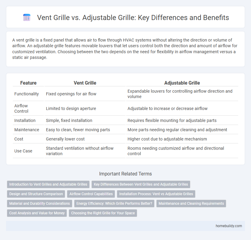 Vent Grille vs. Adjustable Grille: Key Differences and Benefits