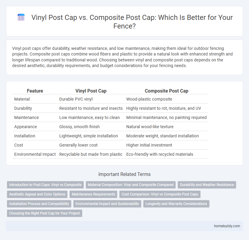 Vinyl Post Cap vs. Composite Post Cap: Which Is Better for Your Fence?