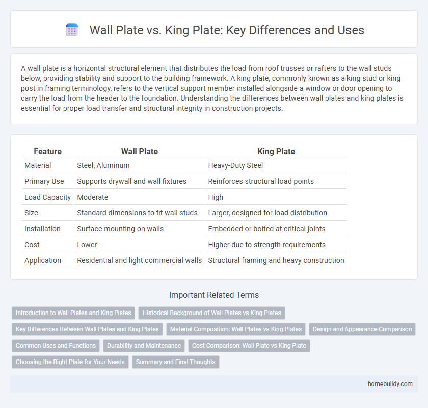 Wall Plate vs. King Plate: Key Differences and Uses